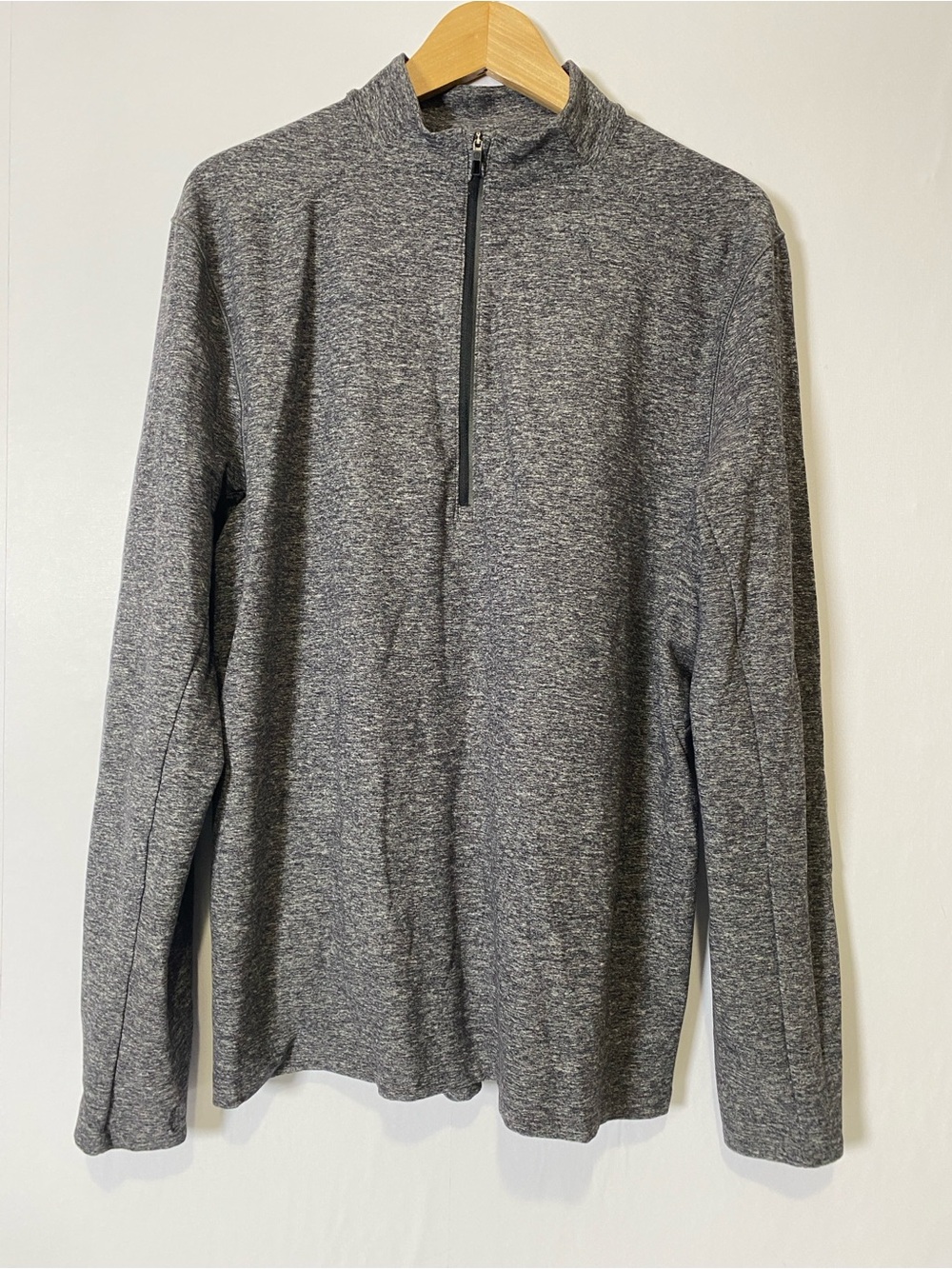 Lululemon Men's Qtr Zip Pullover Sweatshirt Heather Gray Large